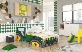 Børnesenge med madras Tractor Grøn 160x80cm