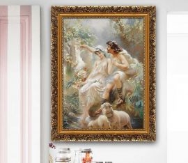 Vægmaleri Romantic Encounter 40x50cm